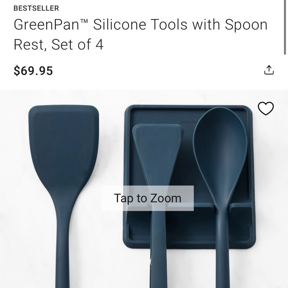 GreenPan silicone cooking utensils set - Picture 4 of 4